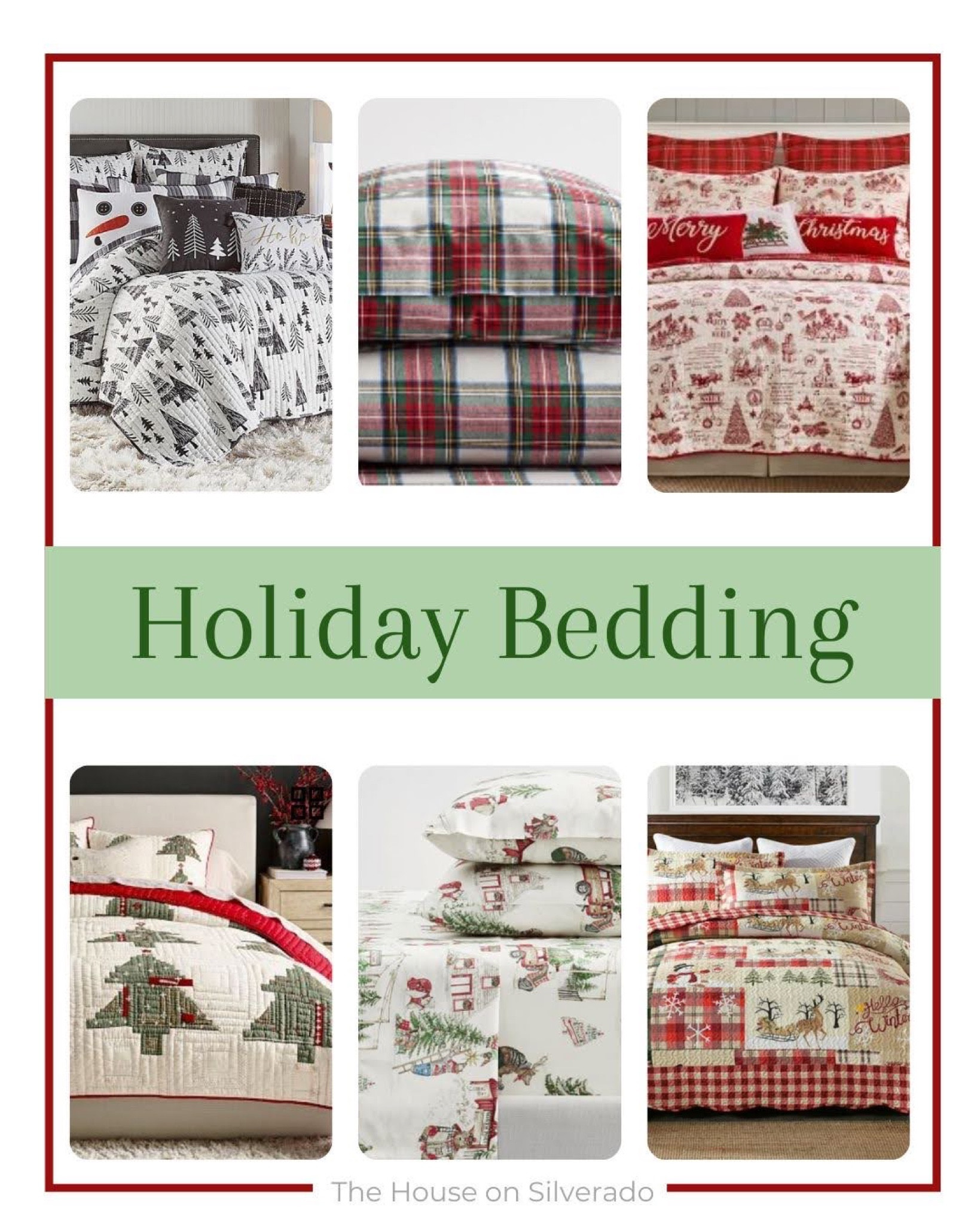 Don’t forget about decking the halls in the bedrooms too!  It’s so fun to give the bed a cozy seasonal makeover for adults and kids alike! 

#LTKhome #LTKHoliday #LTKSeasonal