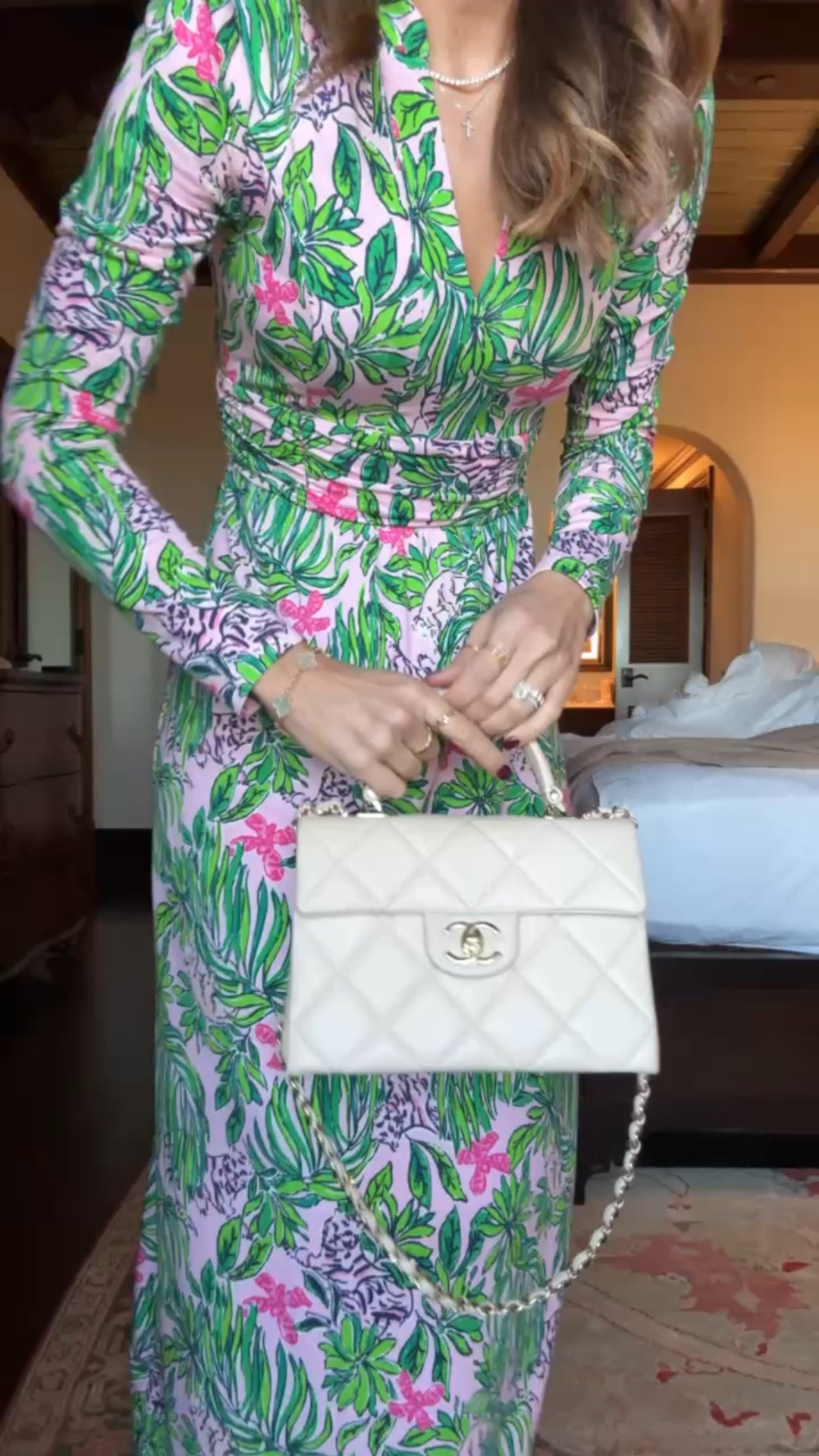 Resort wear. Coastal dress. Lilly Pulitzer midi dress in 00 - it’s a maxi length on me. Vacation outfit. Vacation dress. Resort dress. Vacation dress. Tory Burch Eleanor slides - I went up half a size. 


#LTKTravel #LTKootd #LTKmomlife