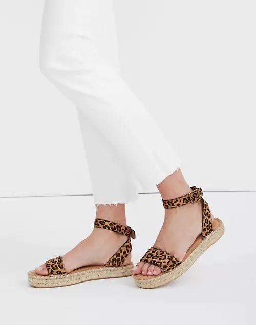 Soludos® Flatform Cadiz Sandals in Leopard Calf Hair | Madewell