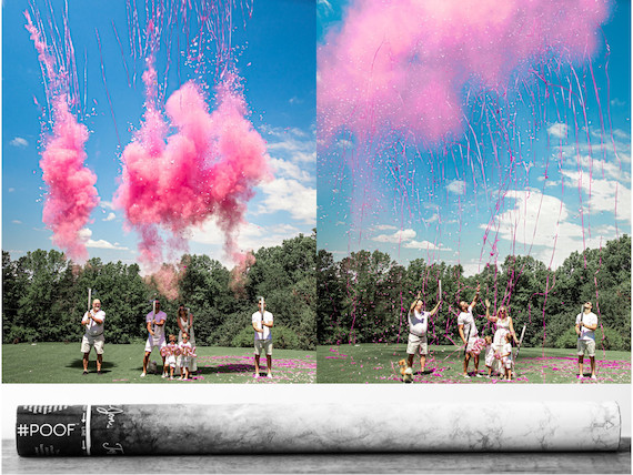 Confetti+Powder+Streamers Gender Reveal Cannon Smoke Powder, Confetti, and Streamers in one Canno... | Etsy (CAD)