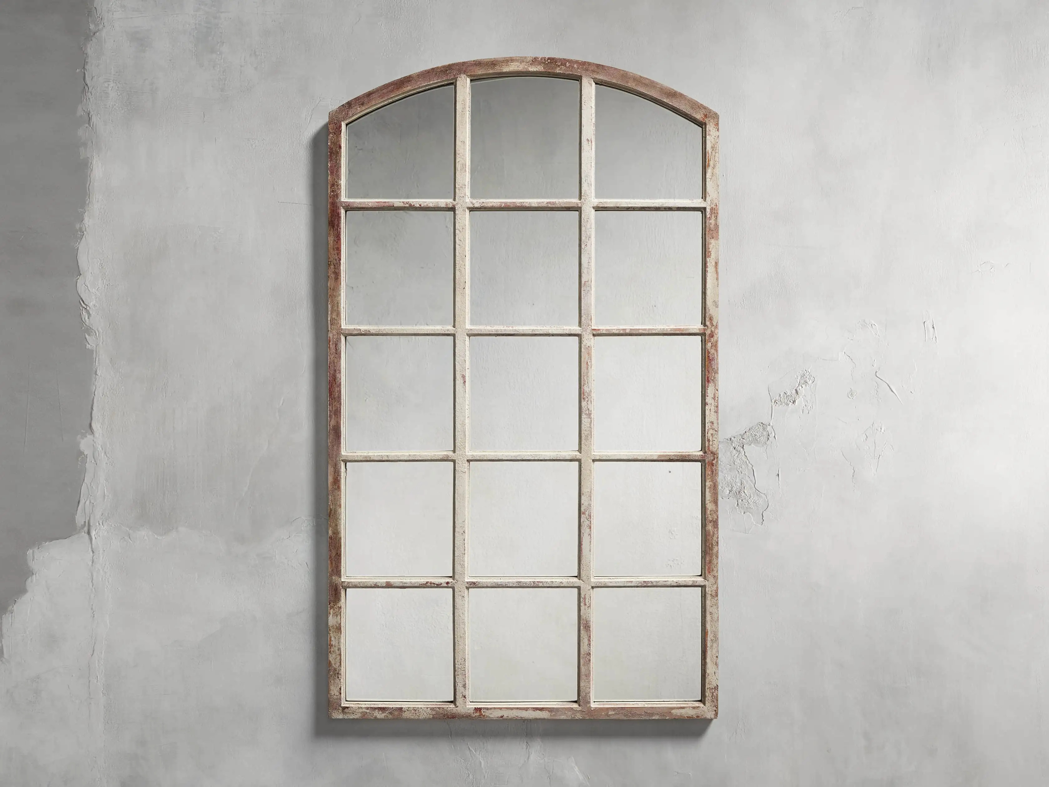 Cary 29"" Windowpane Mirror | Arhaus