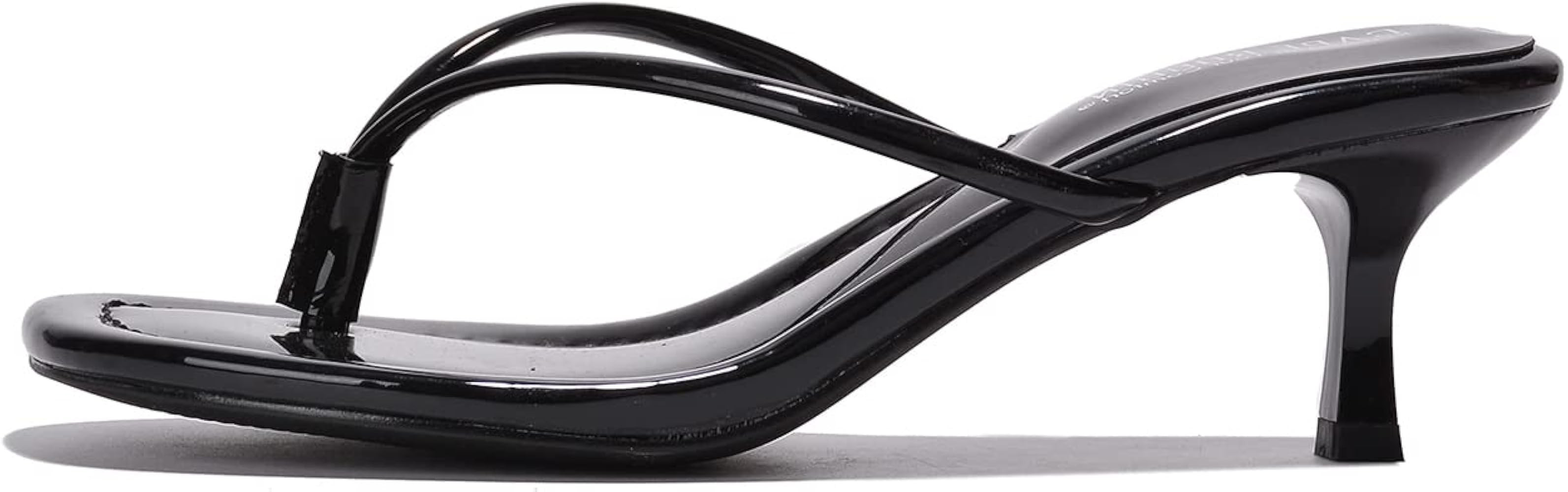 Cape Robbin Tilly Women's Kitten Heel Thong Sandals, Slip On 1.5 inch Heeled Sandals for Women | Amazon (US)