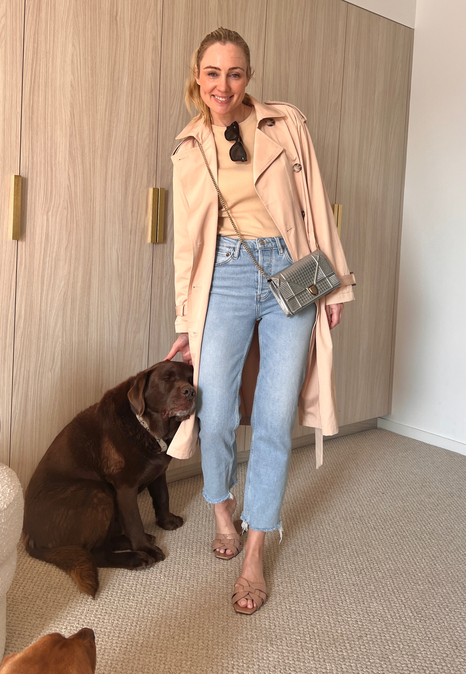 This slouchy trench has apricot undertones, matching perfectly with this cotton top. Wearing a size 4 in both. The trench immediately elevated my simple “jeans and t-shirt” look, leaving me feeling way more put together as a busy working mum trying to juggle it all and feel okay inside and out. 

#LTKover40 #LTKfindsunder50 #LTKaustralia