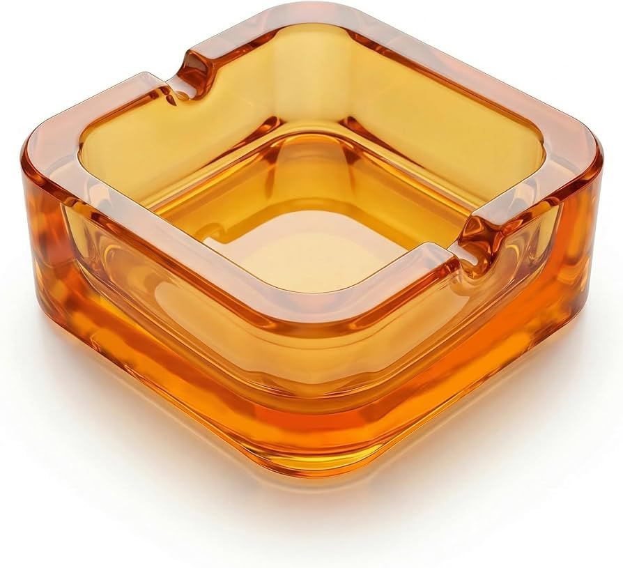 Crystal Glass Ashtray,Vintage Square for Home,Office,Bar Use | Amazon (CA)