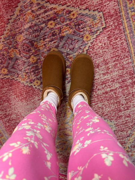 Floral pink leggings 
Crew socks
Affordable Amazon snow boots order 1/2 size up - so comfy 

#LTKfindsunder50 #LTKSeasonal #LTKsalealert