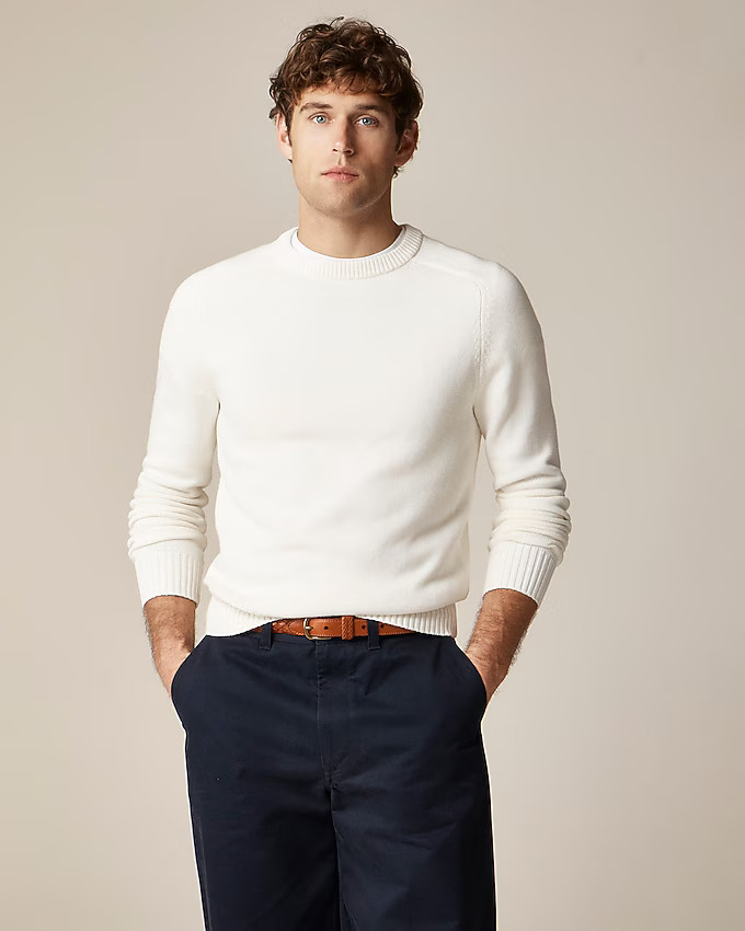 Heritage cotton crewneck sweater | J. Crew US