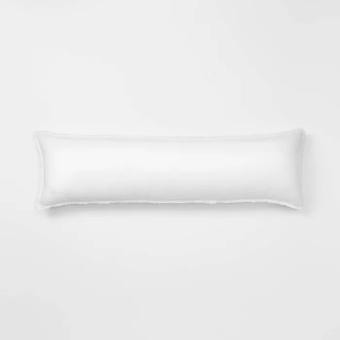 Heavyweight Linen Blend Lumbar Throw Pillow Light Gray - Casaluna™ | Target