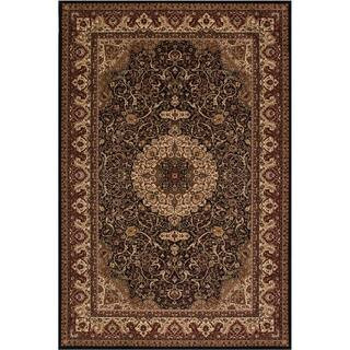 Concord Global Trading Persian Classics Isfahan Black 7 ft. x 10 ft. Area Rug 20336 - The Home De... | The Home Depot