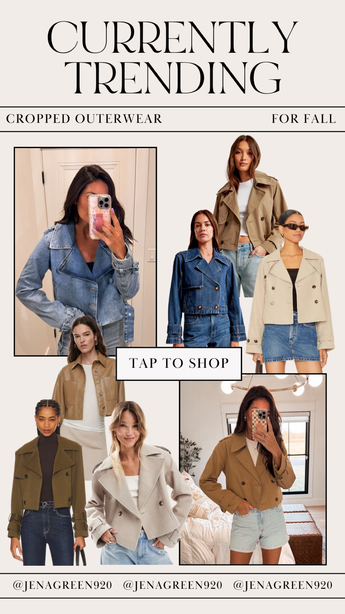 Currently Trending | Cropped Outerwear | Cropped Trench Coat | Cropped Jackets 

#LTKFindsUnder50 #LTKStyleTip #LTKFindsUnder100