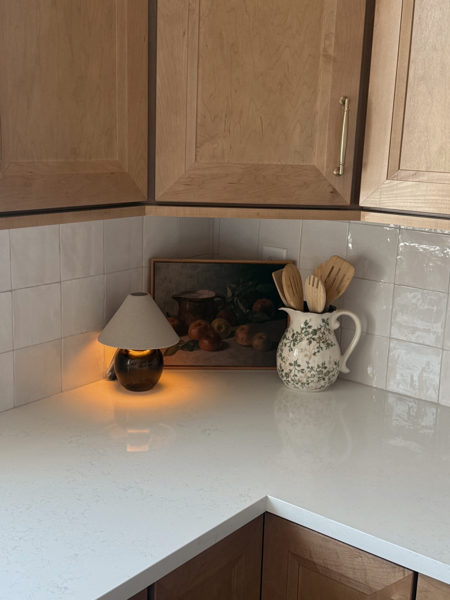 Small green lamp