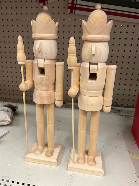 Tall neutral wood nutcrackers at Walmart for Christmas decorations, these are simple but so elegant! 

#LTKHoliday #LTKhome #LTKCyberWeek