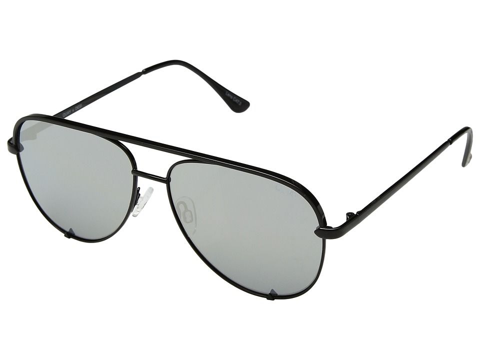 QUAY AUSTRALIA - High Key Mini (Black/Silver) Fashion Sunglasses | Zappos