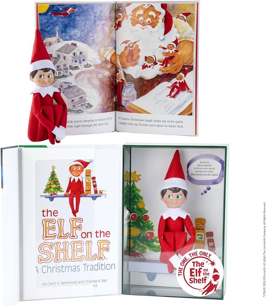 The Elf on the Shelf: A Christmas Tradition - Boy Scout Elf with Blue Eyes - Includes Artfully Il... | Amazon (US)