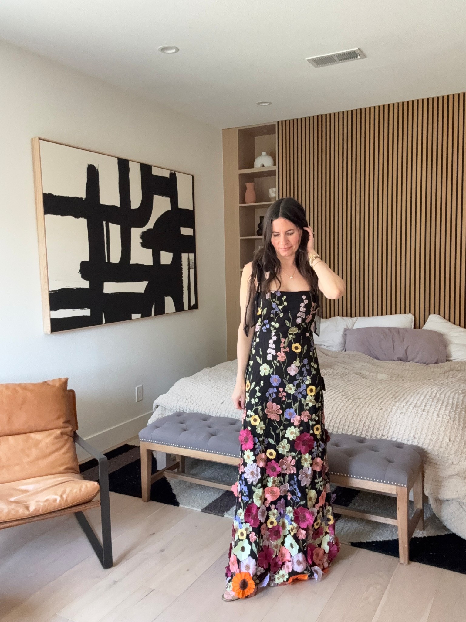 Just saw this dress is back in stock! Would be so perfect for an early spring wedding guest dress. It’s under $150 and fits true to size. 

#LTKWedding