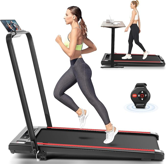 ANCHEER Under Desk Treadmill with Incline, 3 in 1 Walking Pad Treadmill with Remote Control, 2.5H... | Amazon (US)