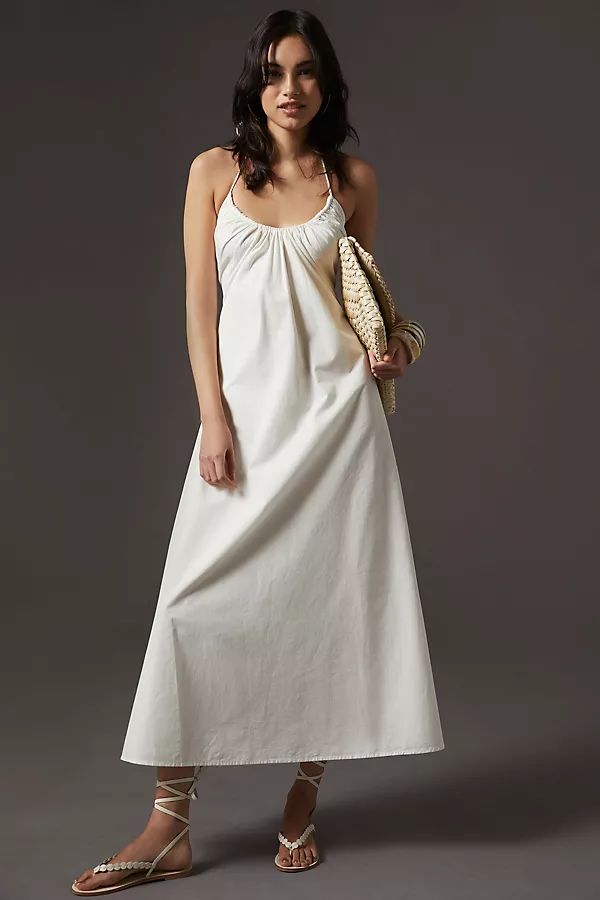 Forever That Girl Cinched U-Neck Maxi Dress | Anthropologie (US)