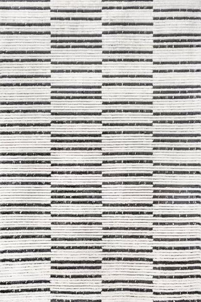 Beige Betty Abstract Striped Area Rug | Rugs USA