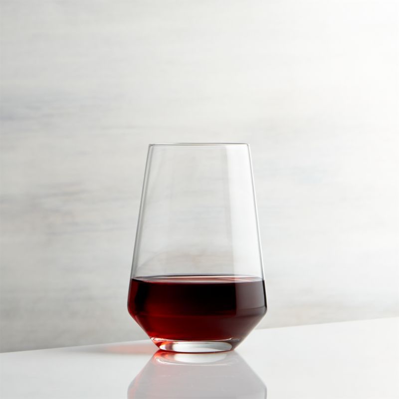 Tour Stemless Wine Glass + Reviews | Crate and Barrel | Crate & Barrel