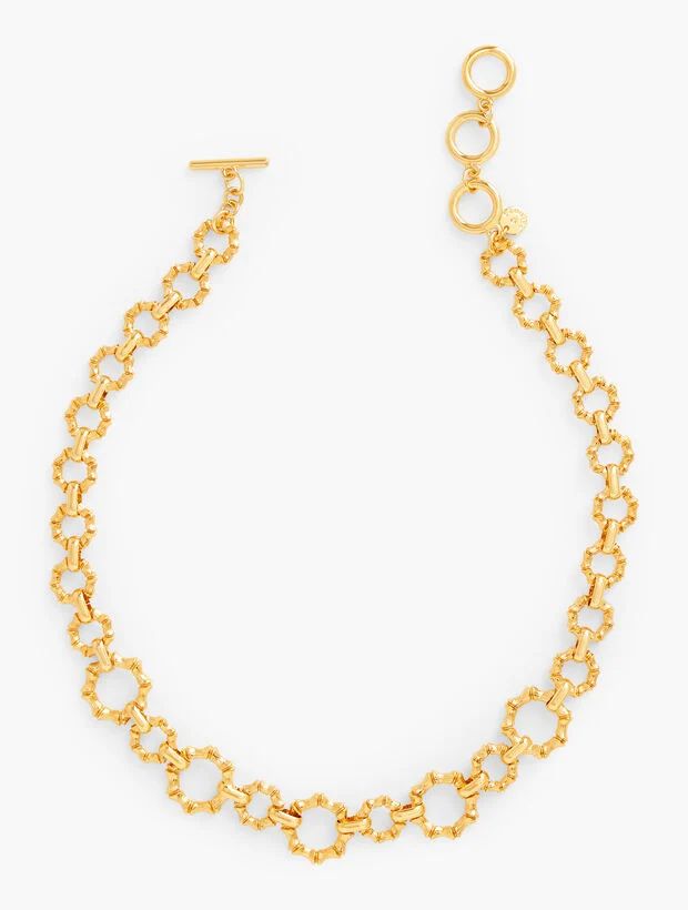 Bamboo Texture Link Necklace | Talbots