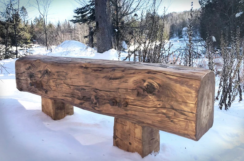 Rustic Wooden Bench Handmade | Etsy | Etsy (US)