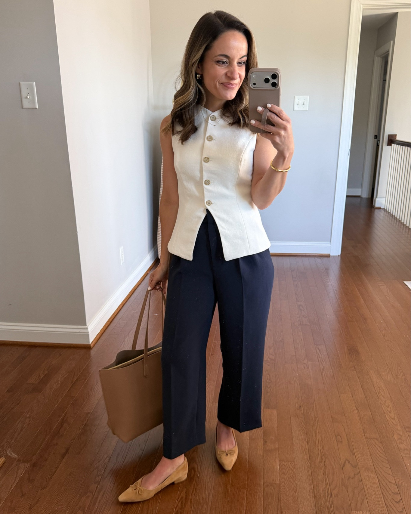 Aritzia sale picks for petites! Up to 50% off everything!

Outfit 1:
Navy effortless cropped pants (Aritzia): 0 - but should have gone 00, they run large. 11.5” rise (sits relaxed in your frame) / 24” inseam
Vest (Aritzia): 0 - sized up
Shoes (Sam Edelman): true to size

Outfit 2:
Limitless Mid-Thigh Shorts in Crepe (Aritzia): 0 - sized up 10” rise | 5” inseam
Green top (Kohl's): xs
Sandals: true to size

Outfit 3:
Lodge pants (Aritzia): xxs short - in admiral. In xxs the pants have a 28” inseam but the inseam increases as sizes go up.
White t-shirt (Quince): xs
Sweater (Quince): xs speckled beige
Flats (Madewell): tts

My measurements for reference: I’m 4’10” and 105lbs. My bust, waist, and hip measurement is 32”, 24”, and 36”.

#LTKPetite #LTKSaleAlert #LTKSeasonal