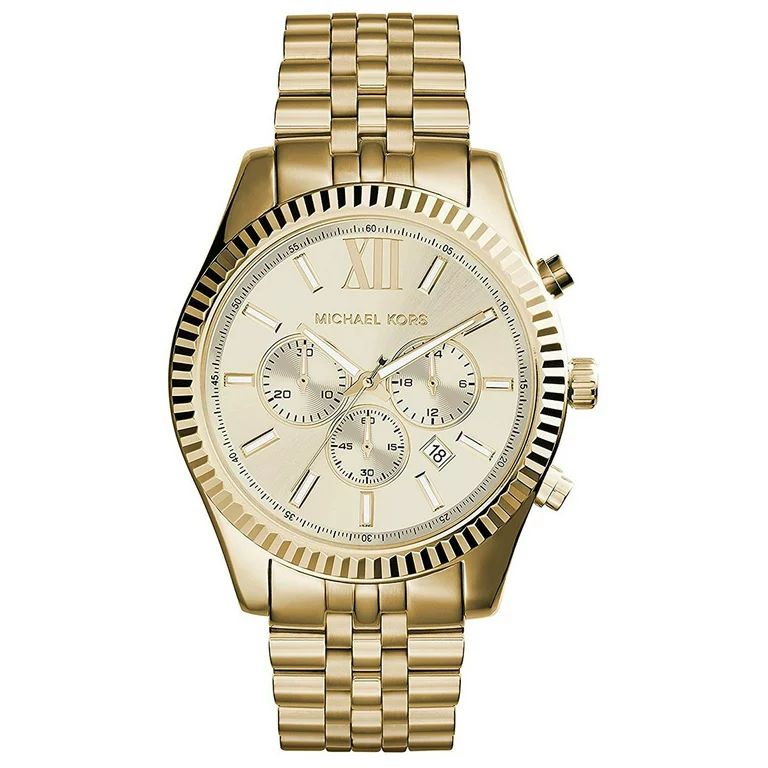 Michael Kors Men's Lexington Gold-Tone Chronograph Metal Watch, MK8281 | Walmart (US)