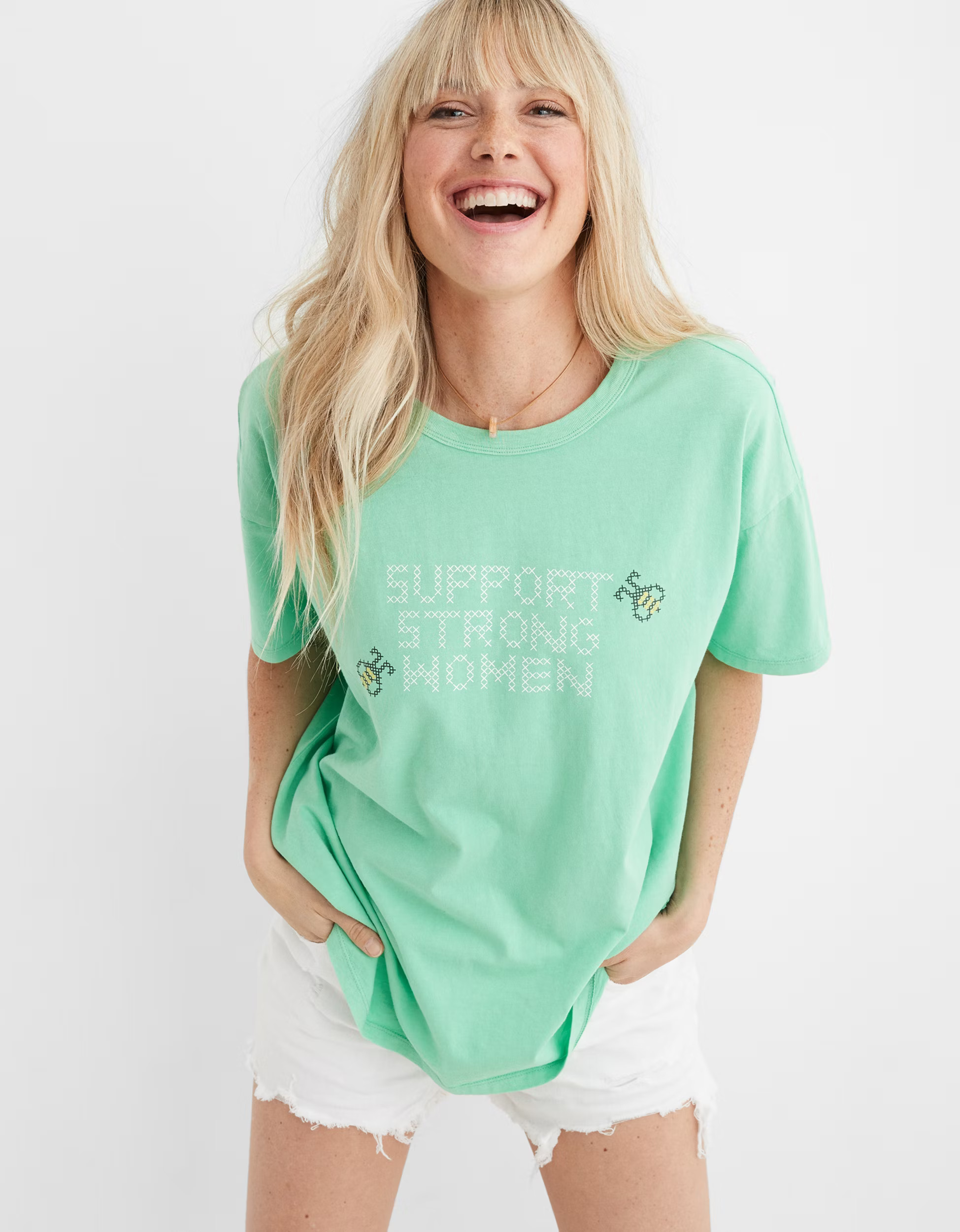 Aerie International Women's Day Oversized Graphic T-Shirt | American Eagle Outfitters (US & CA)