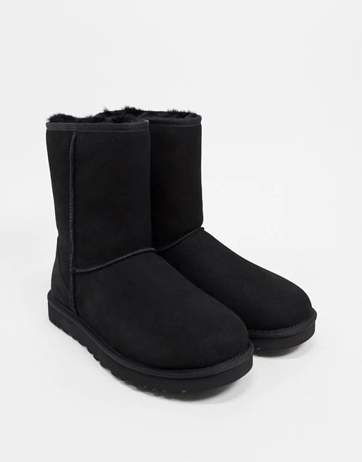 UGG classic short boots in black | ASOS (Global)