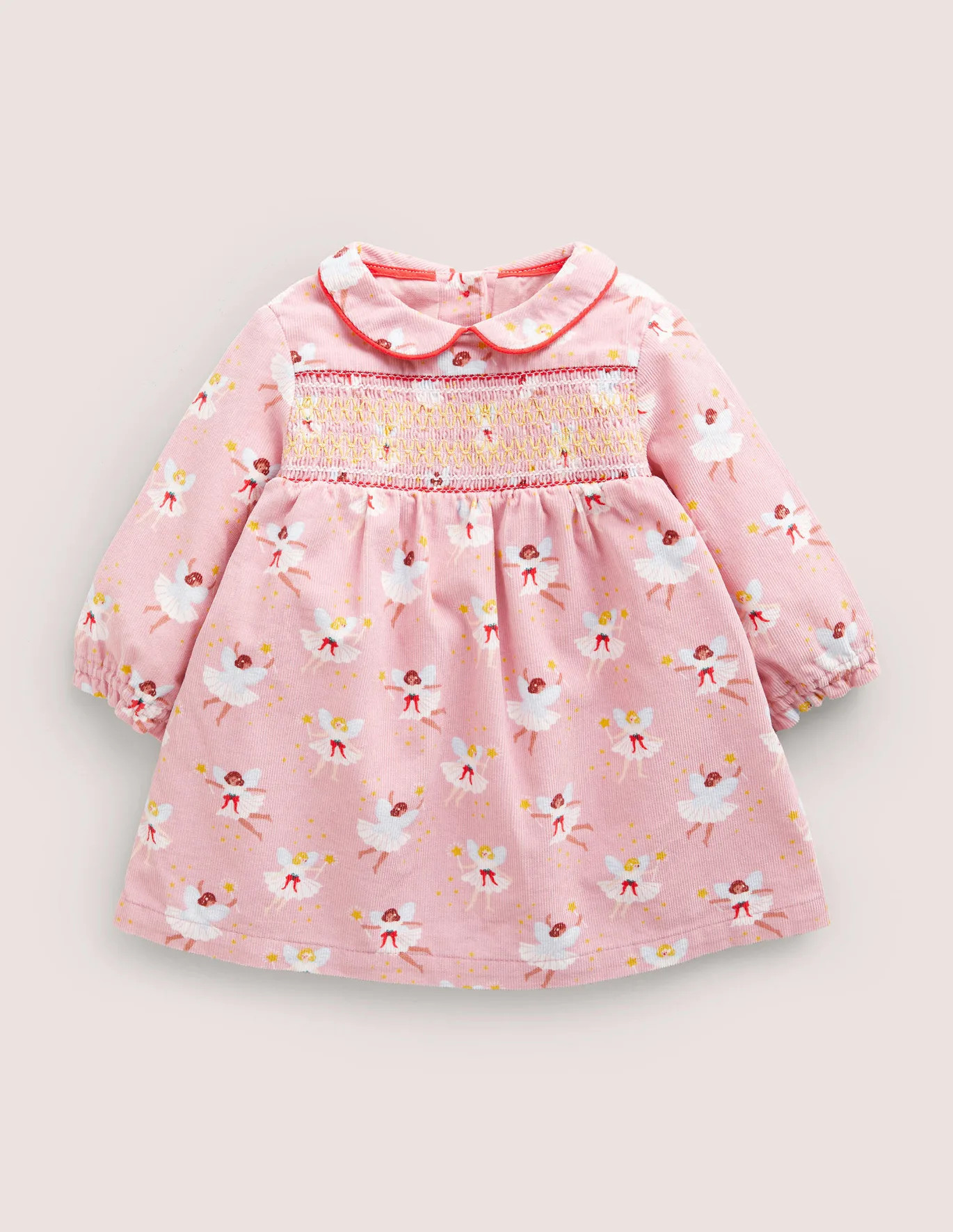 Woven Collar Dress - Boto Pink Fairies | Boden (US)