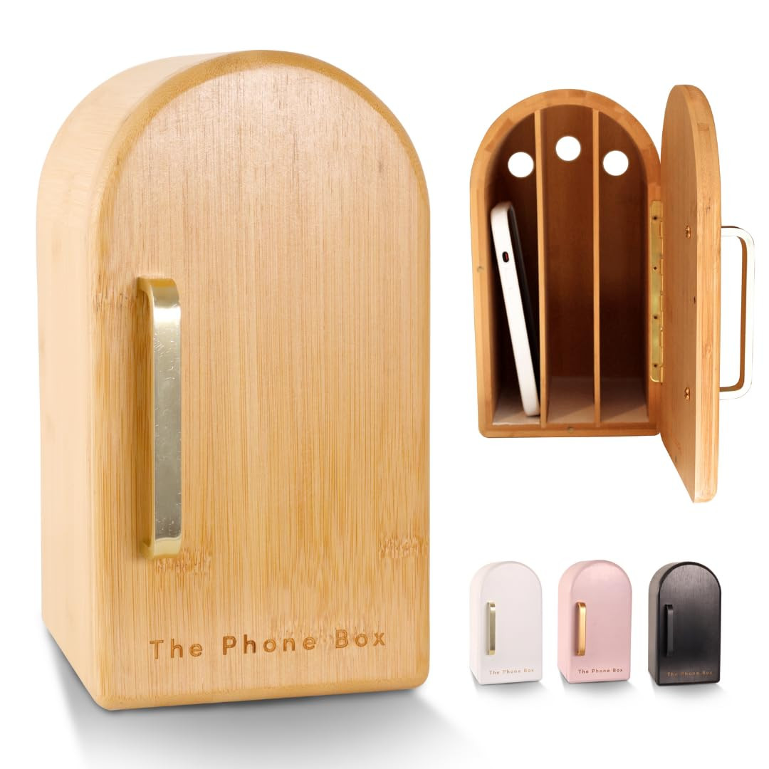 The Phone Box, Phone Holder, Decorative for The Home, Holds 6 Phones, for Family Time, Made from ... | Amazon (US)