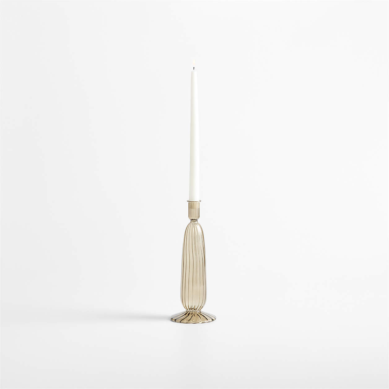 Lisbon Plum Large Taper Holder 12.75" + Reviews | Crate & Barrel | Crate & Barrel
