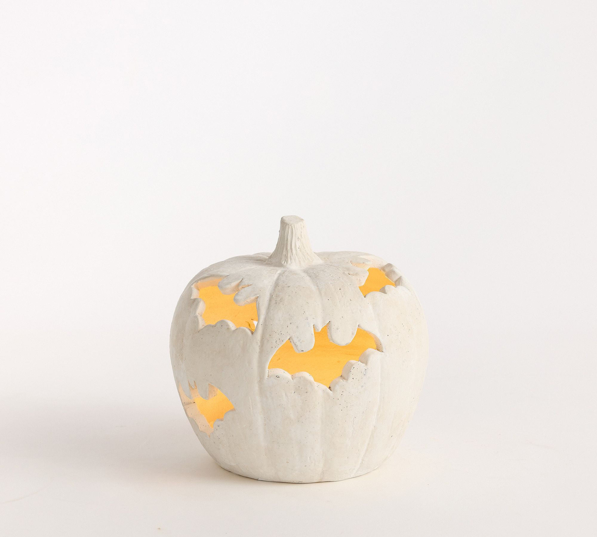 Terracotta Bat Cutout Pumpkin | Pottery Barn (US)