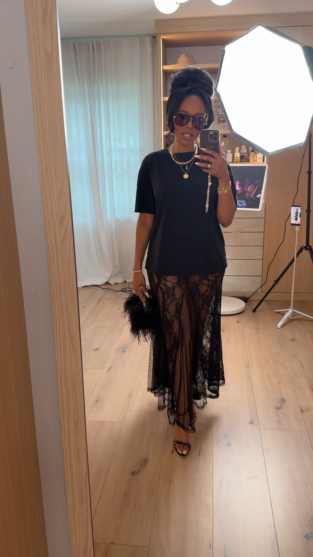 Scroll to shop this elevated edgy look featuring a classic black tee styled with a sheer lace skirt for the perfect mix of casual and statement. Pieces like this can be styled multiple ways—from dressed down to night out—making them a versatile staple where the cost per wear keeps dropping.

Perfect for date nights, girls night out, dinners, events, or an elevated evening look.

5'4" | 138 lbs | 34D bust | 27" waist | 40" hips

Follow me on Instagram and YouTube @kirasfashionfinds

#LTKvlog #LTKgrwm #LTKstorytime