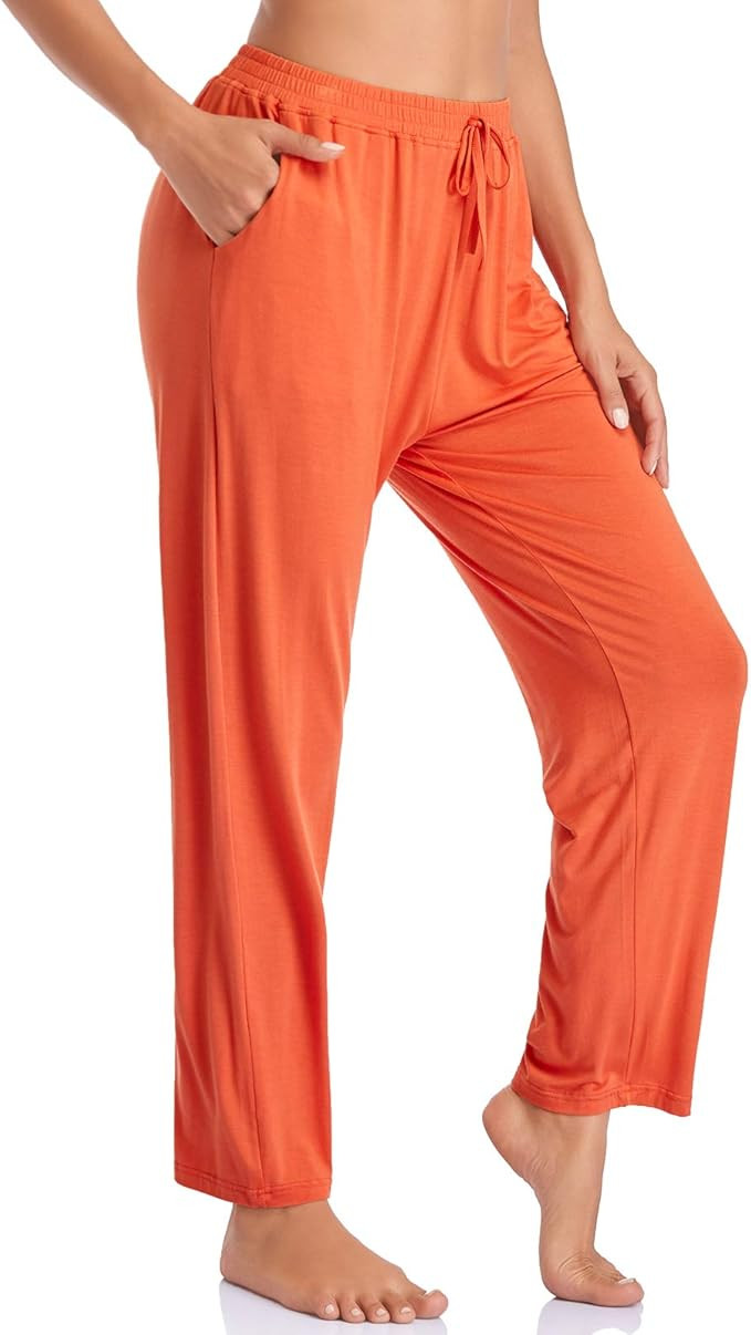 ASIMOON Women's Yoga Pants Soft Comfy Stretch Loose Straight Casual Athletic Pants Running Workou... | Amazon (US)