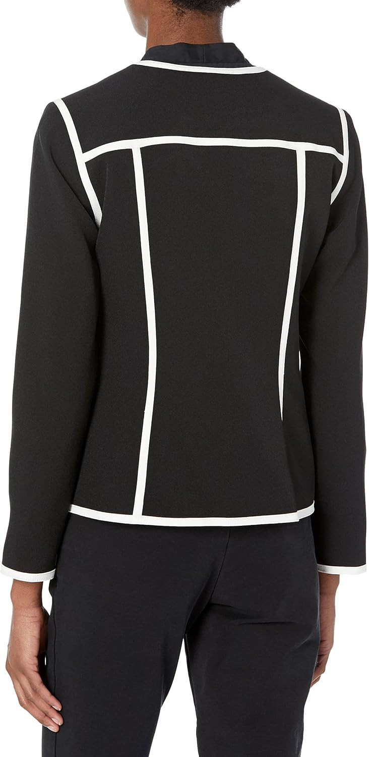 Kasper Women's Collarless JKT W/Binding | Amazon (US)