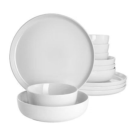 Gibson 12-pc. Ceramic Dinnerware Set, One Size, White | JCPenney