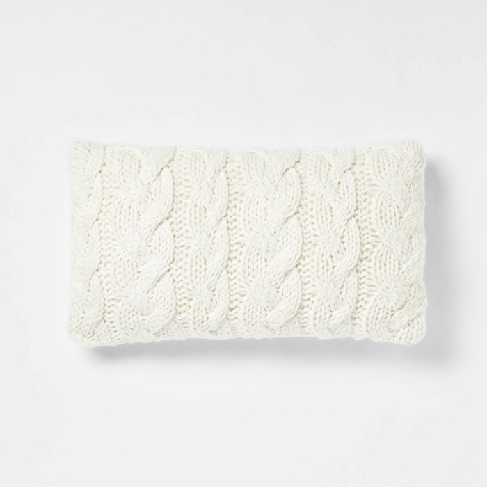 Chunky Cable Knit Throw Pillow - Threshold™ | Target