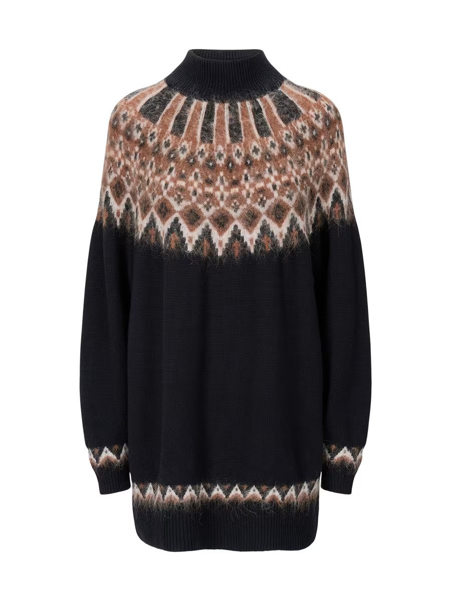 Staud Liza Wool-Blend Sweater Minidress | Saks Fifth Avenue | Saks Fifth Avenue