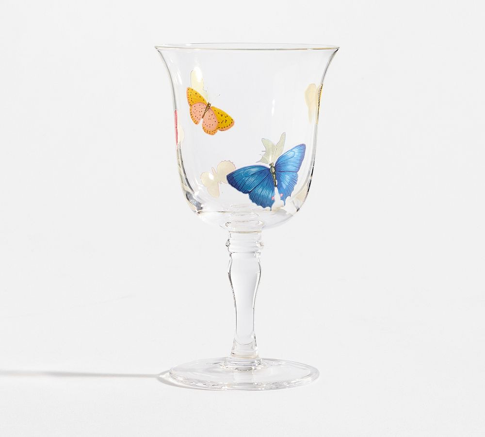 Butterfly Glass Goblets - Set of 4 | Pottery Barn (US)