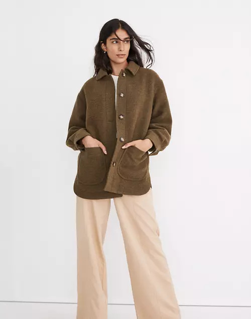 Brushed Belrose Shirt-Jacket | Madewell