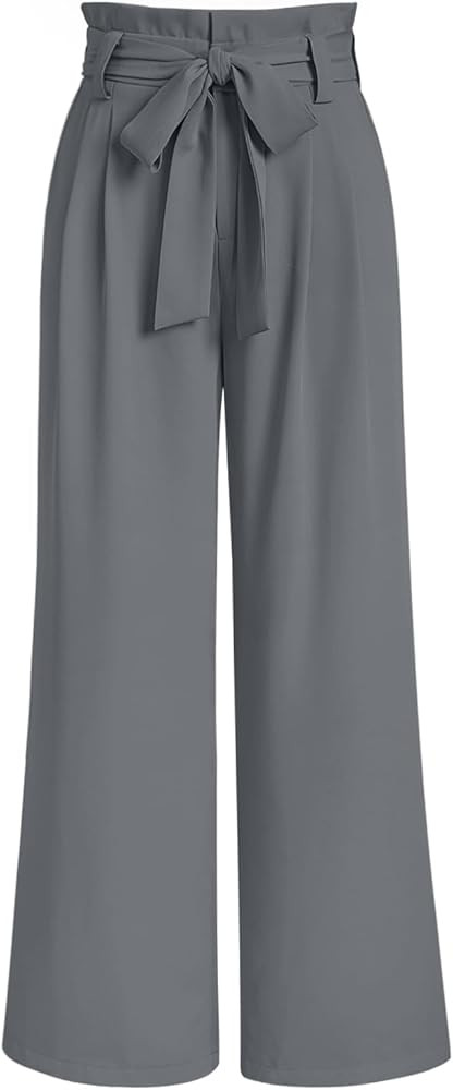 LILLUSORY Wide Leg Dress Pants Women's Paperbag High Waisted Business Casual Trousers with Remova... | Amazon (US)