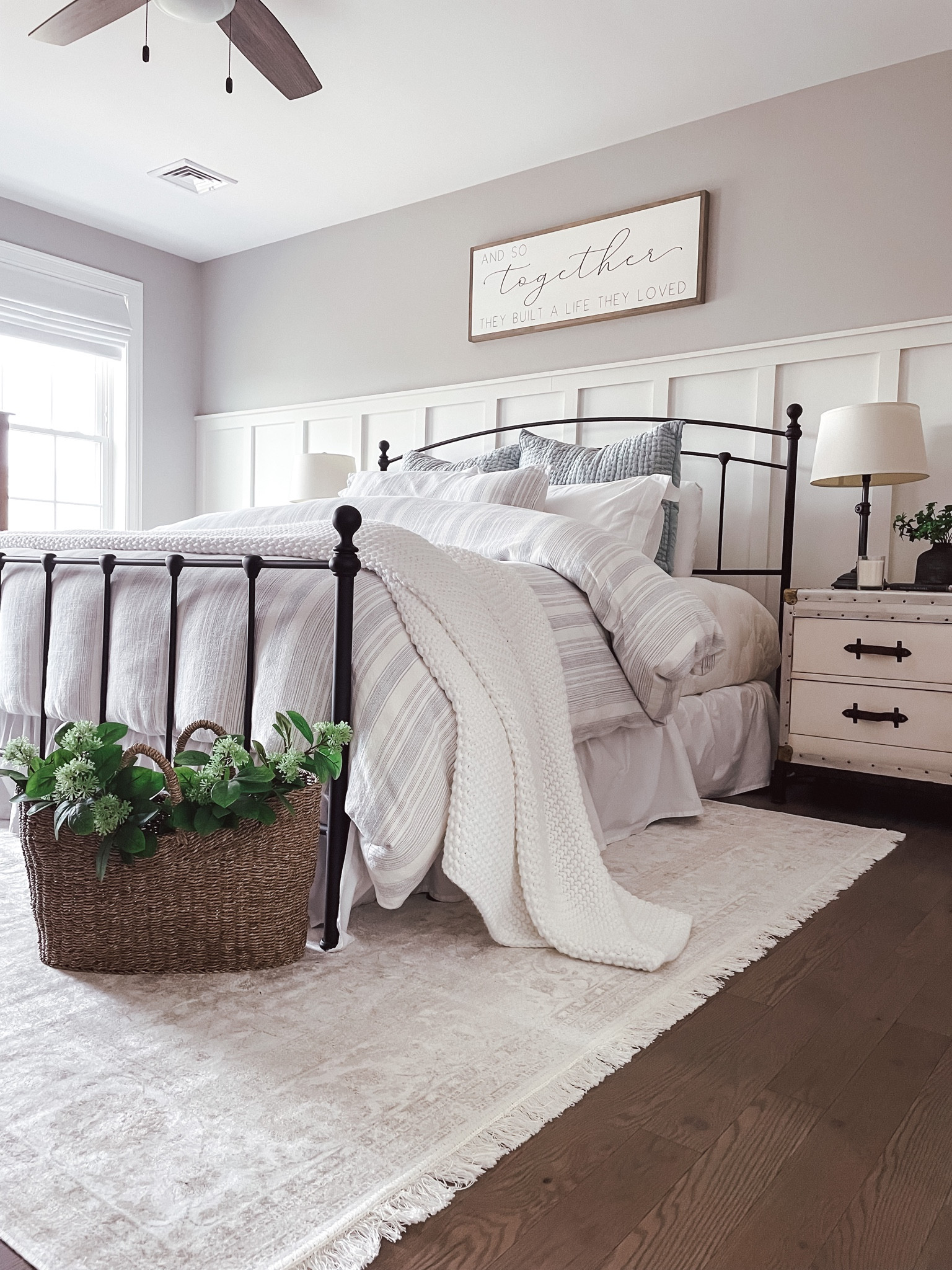 Bedding and bedframe options 