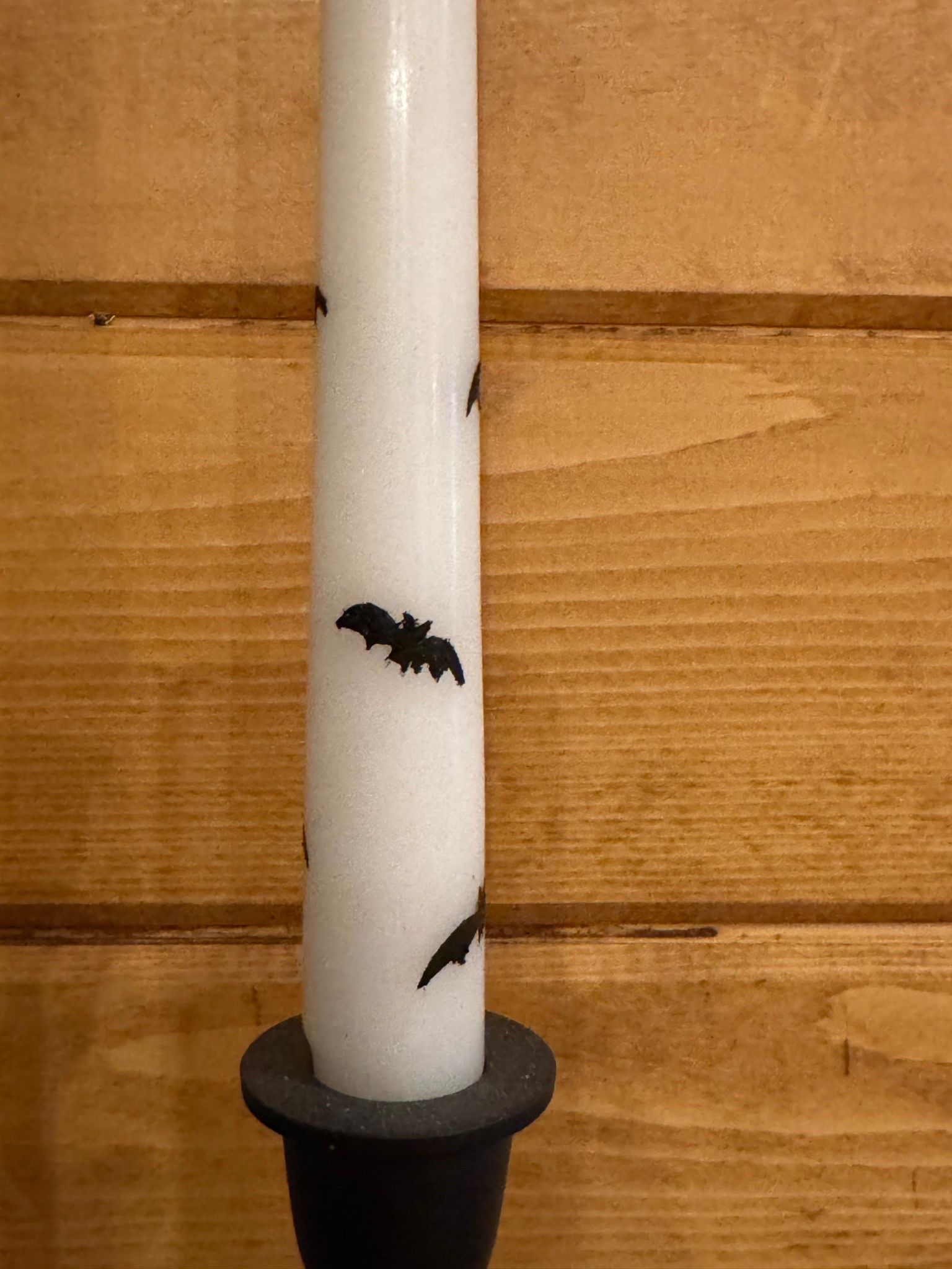 I made the CUTEST bat candles for GNO Halloween craft night! All you need are White Taper Candles, an Acrylic Paint Marker, and Black Candle Holders. Linking them all here!

#LTKFindsUnder50 #LTKParties #LTKSeasonal