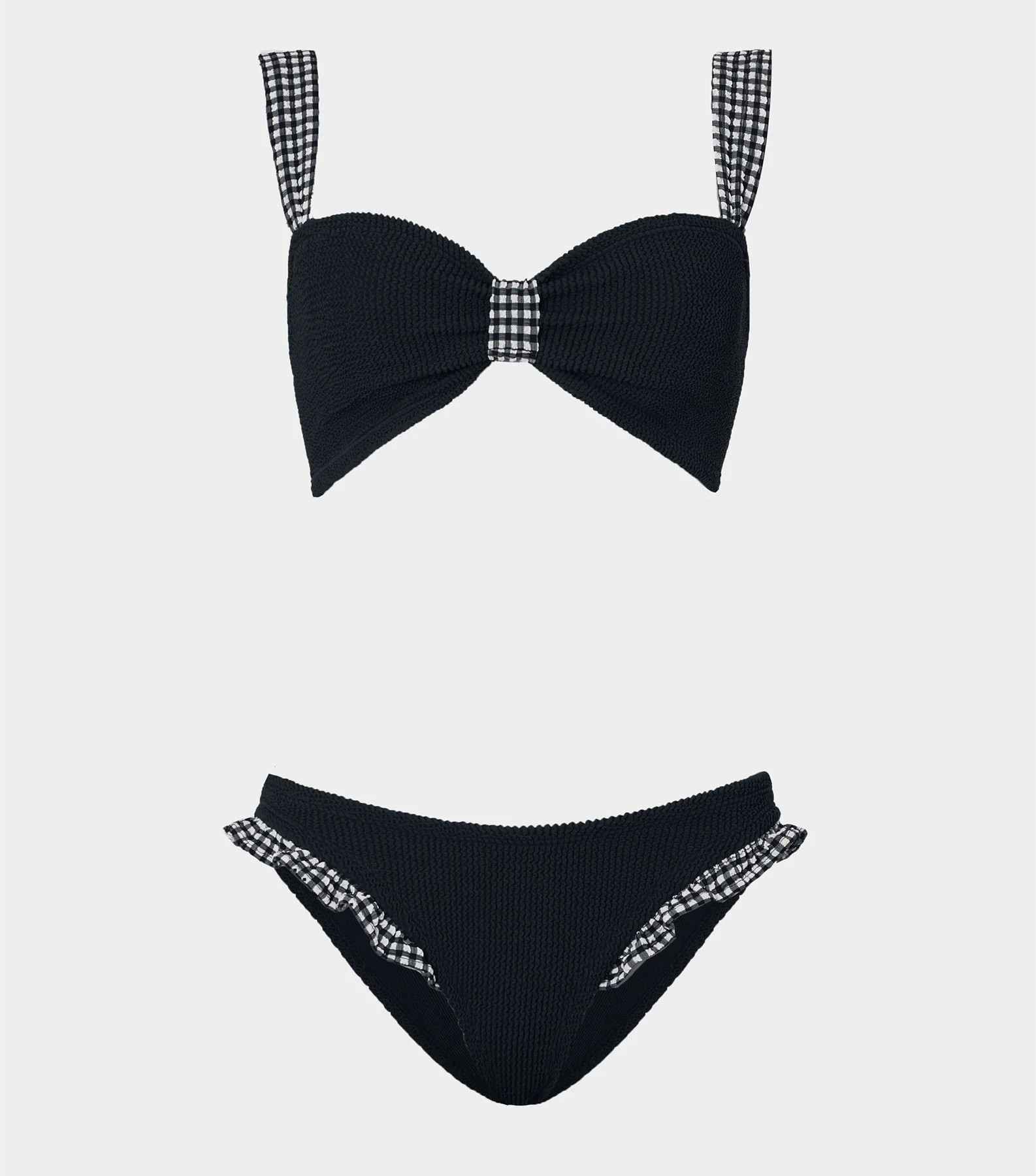 Loretta Bikini - Black Gingham | HUNZA G