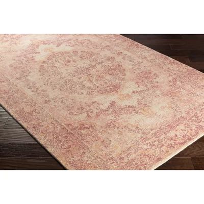 Luka Handwoven Cream/Orange/Rosewood Pink Area Rug Lark Manor Rug Size: Rectangle 8' x 10' | Wayfair North America