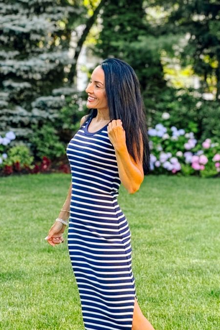 Blue and white striped ribbed tank dress for $20 and comes in other colors 


#LTKStyleTip #LTKSeasonal #LTKFindsUnder50