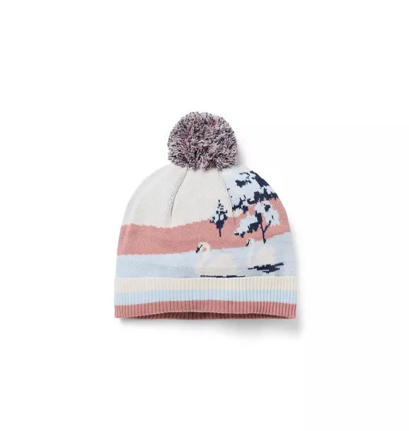 Swan Pom Beanie | Janie and Jack
