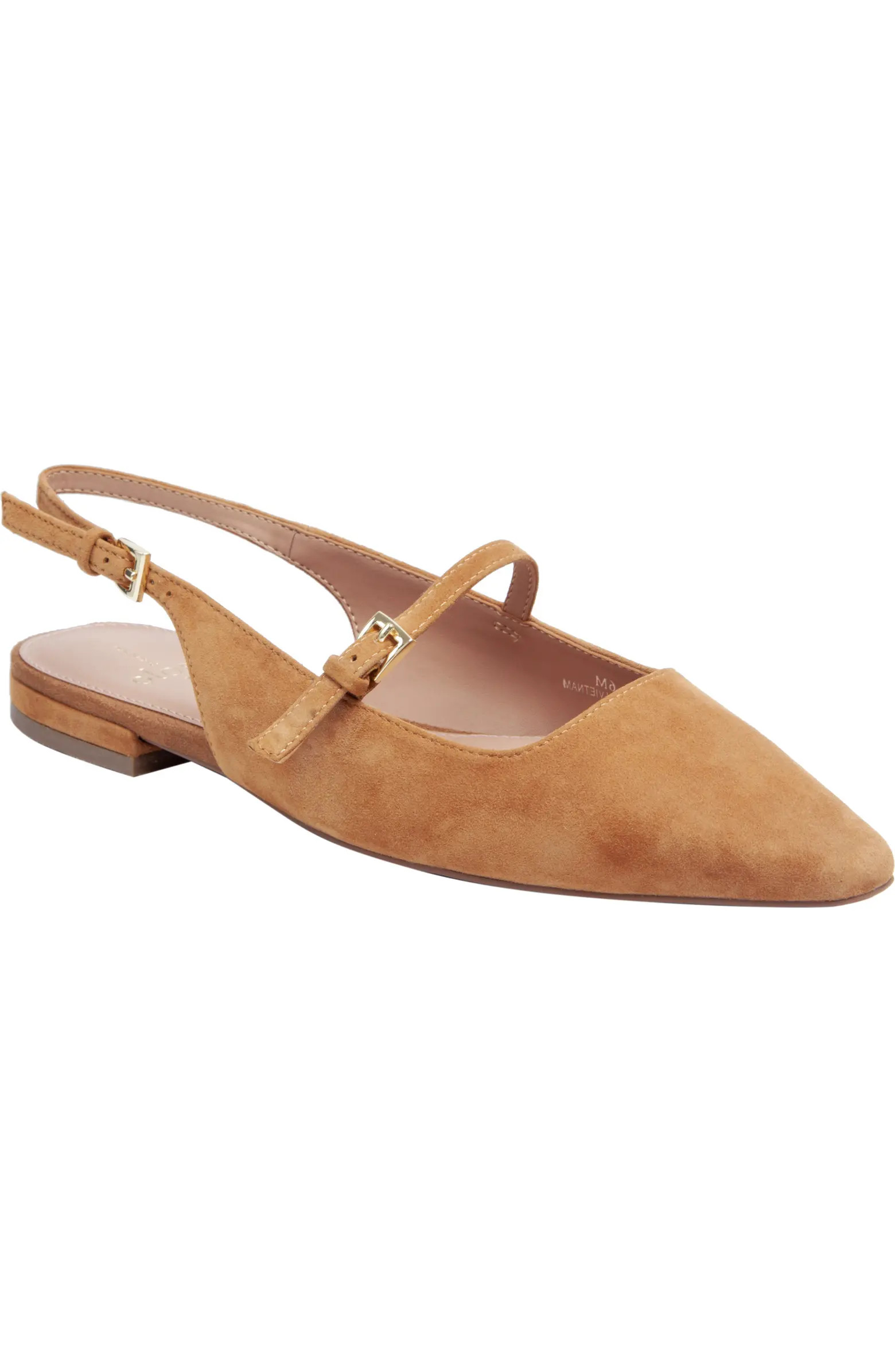 Linea Paolo Celeste Slingback Pointed Toe Flat (Women) | Nordstrom | Nordstrom