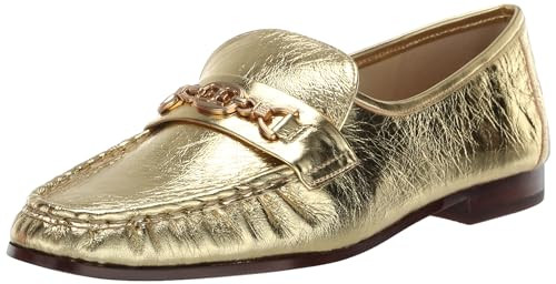 Sam Edelman Lucca Loafer Amber Gold 10.5 Medium | Amazon (US)