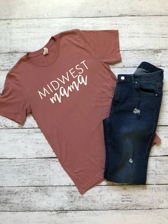 Midwest Mama T-shirt / Mom Shirt / Gifts for Mom / Mothers Day | Etsy | Etsy (US)
